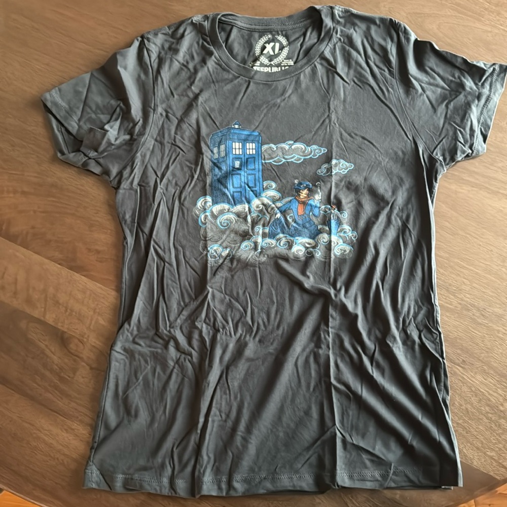 Dr Who + Mary Poppins graphic tee